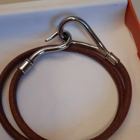 Authentic Hermes leather bracelet